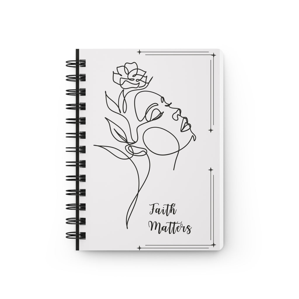 Faith Matters Spiral Journal — Inspirational Faith & Reflection Notebook