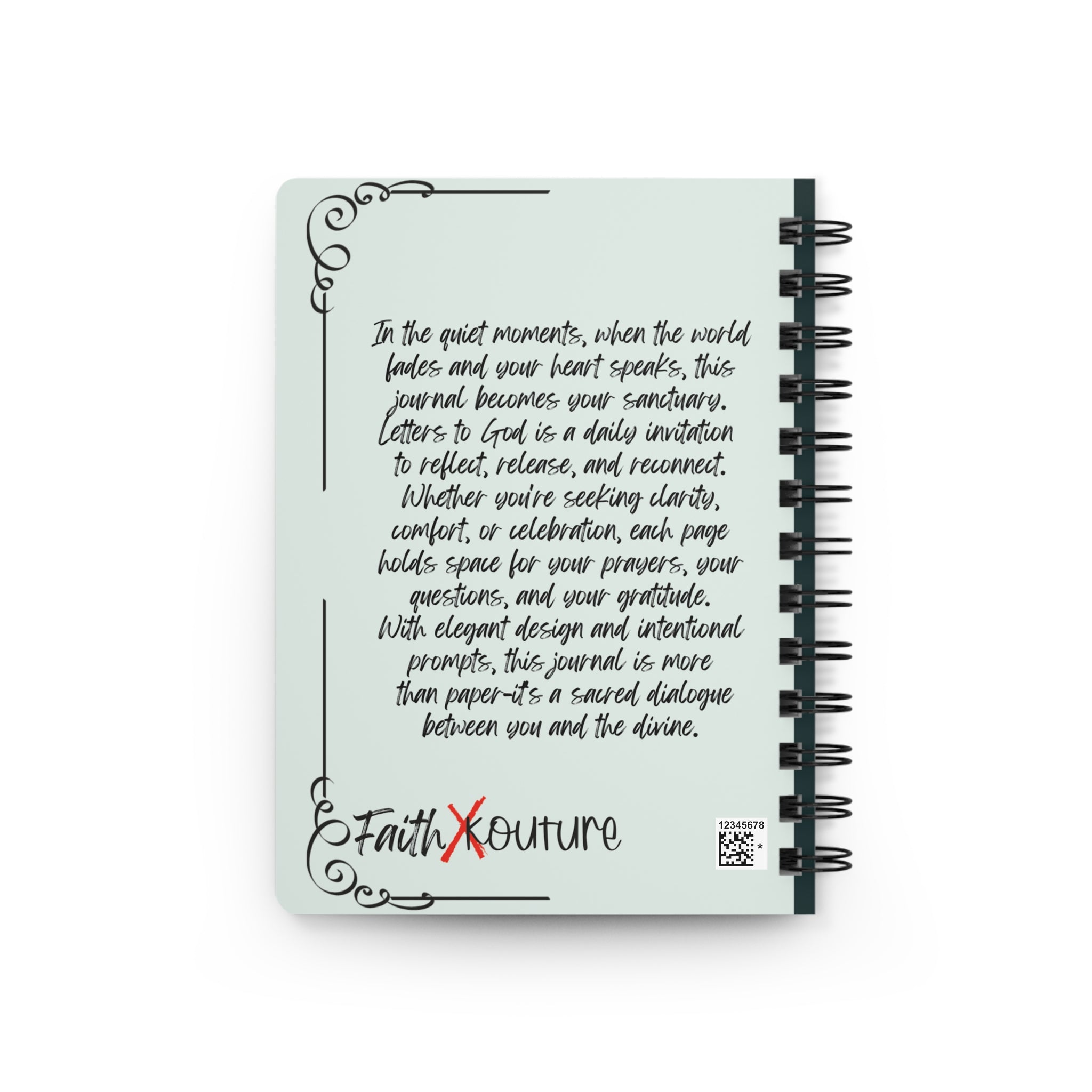 Daily Journal: Letters to God — Spiral Bound Prayer & Reflection Notebook