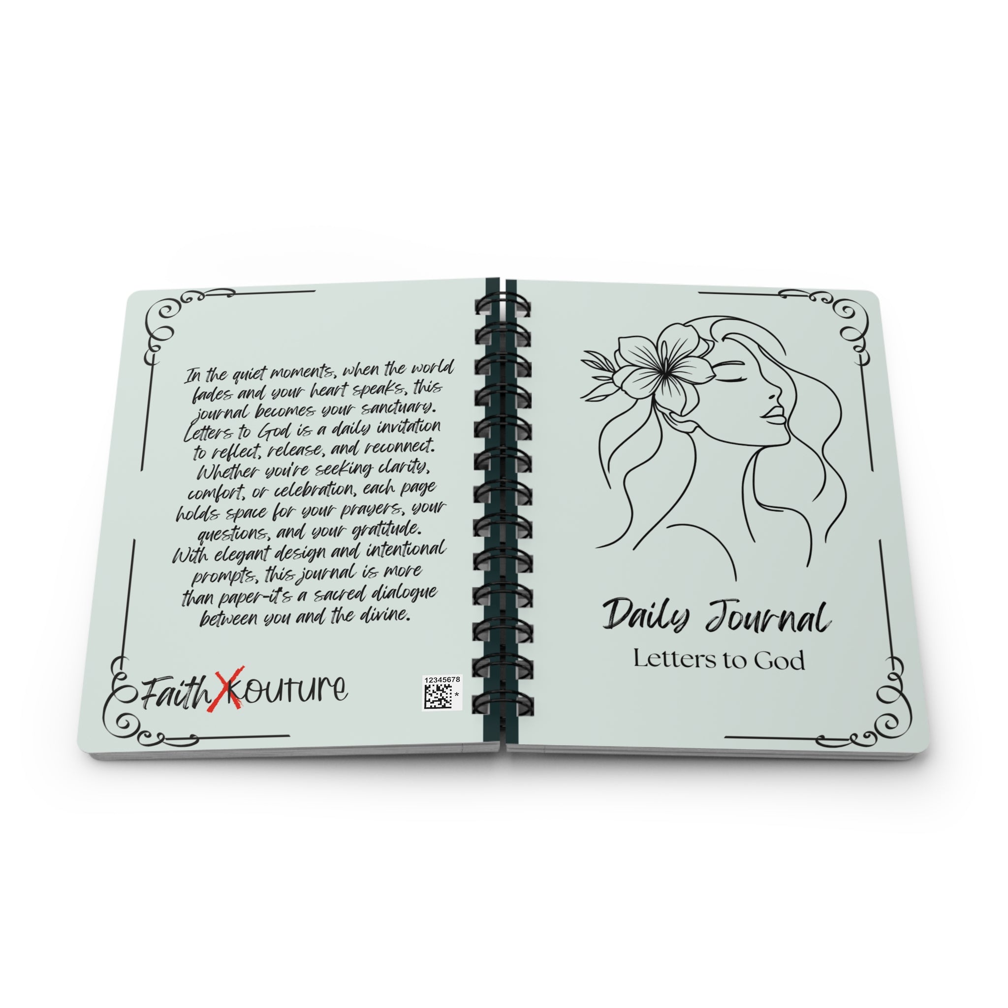 Daily Journal: Letters to God — Spiral Bound Prayer & Reflection Notebook